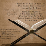 Picture Perfect : First Verse of the Quran